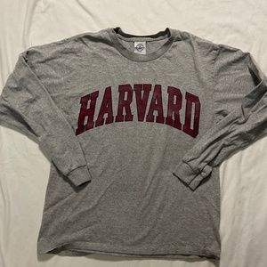 HARVARD GRAY LONG SLEEVE SHIRT